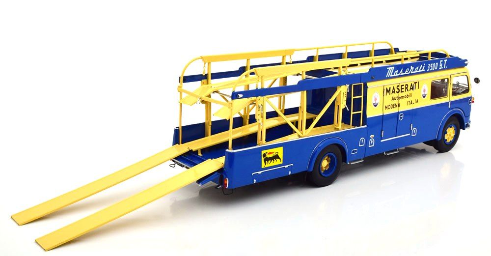 Fiat 642 RN2 Bartoletti Maserati Race Truck 1957 blue/yellow 1:18 CMR