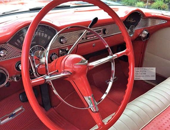 Chevrolet Bel Air Nomad 1955 red/white top 1:18 Acme Diecast