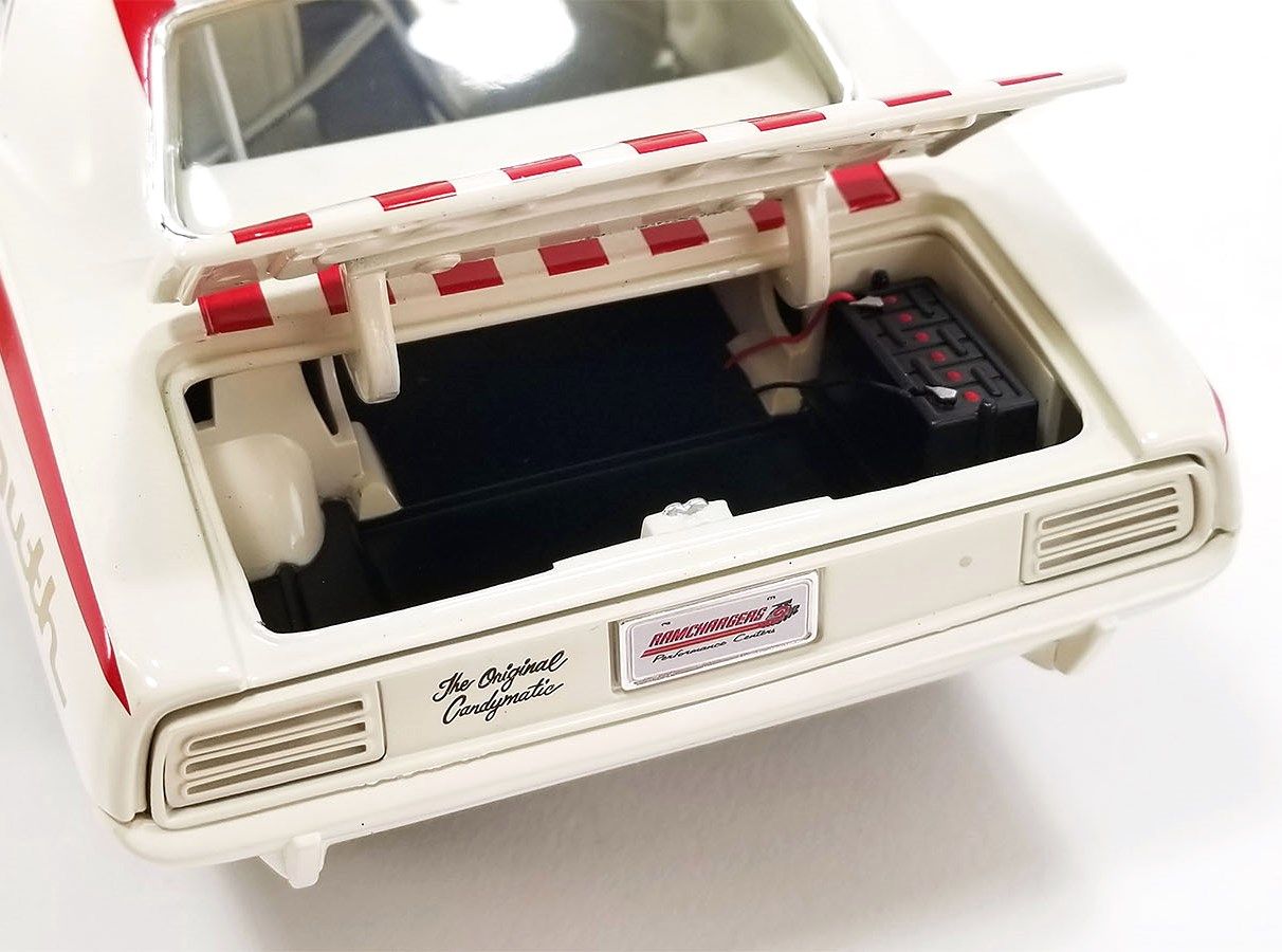 Plymouth Cuda Super Stock *Ramchargers 1970 white/red 1:18 Acme Diecast