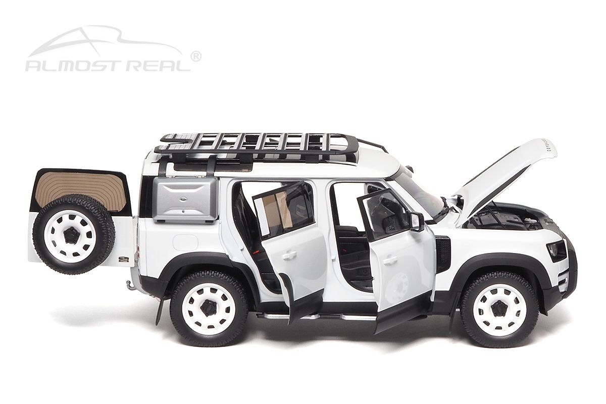 Land Rover New Defender 110 with Roof Pack 2020 white 1:18 Almost Real