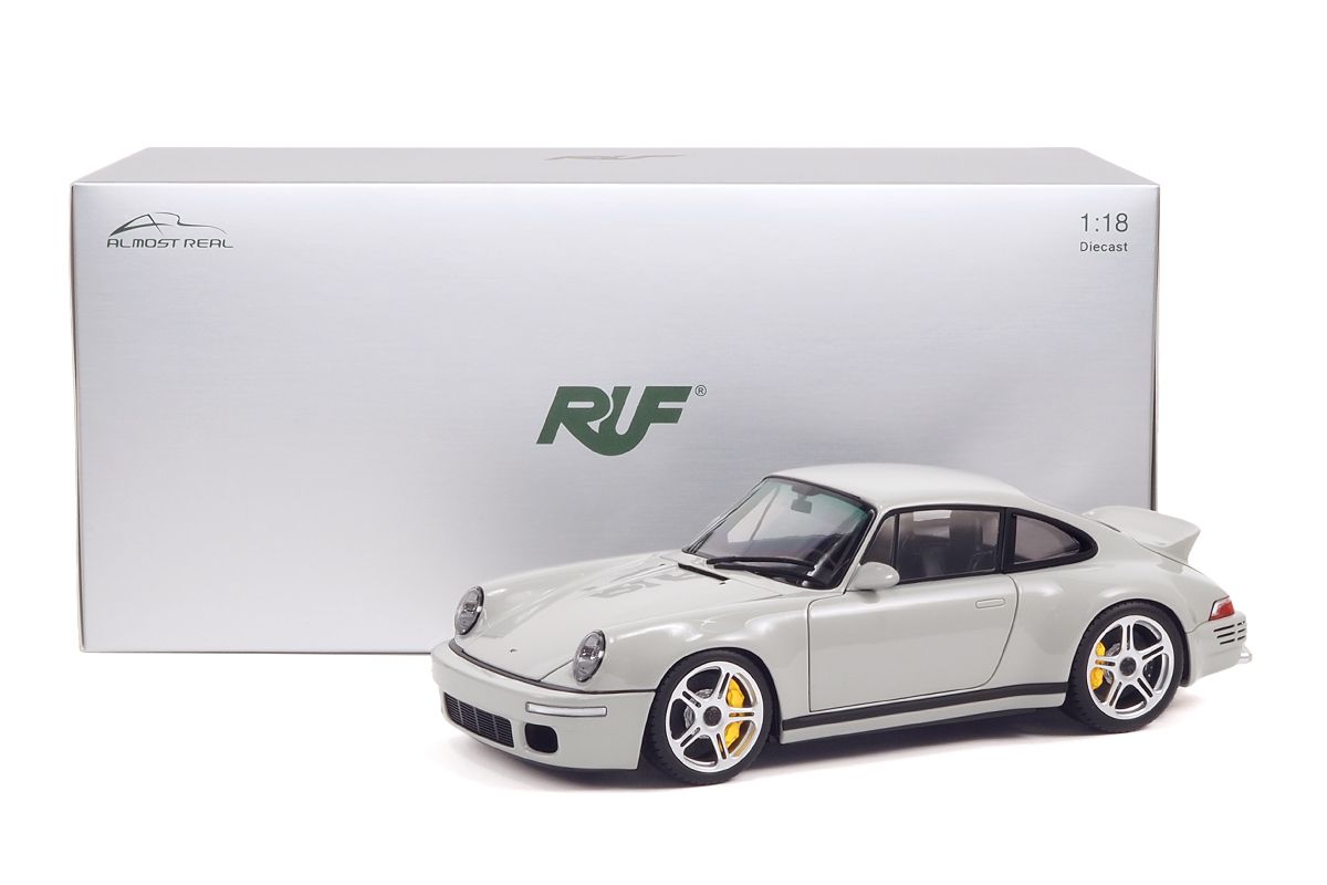 Porsche 911 964 RUF SCR Coupe 2018 chalk grey 1:18 Almost Real
