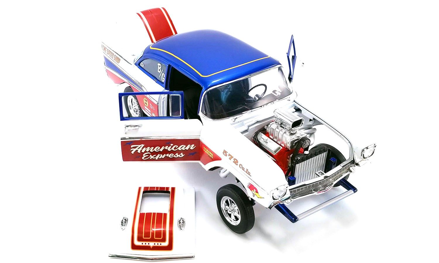 Chevrolet Bell Air Gasser *American Express* 1957 1:18 Acme Diecast