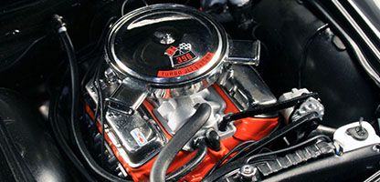 Chevrolet Malibu Z16 1965 black/red interior 1:18 Acme Diecast