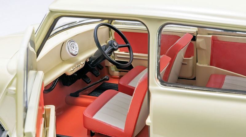 Morris Mini Minor 1964 old english white 1:18 Kyosho