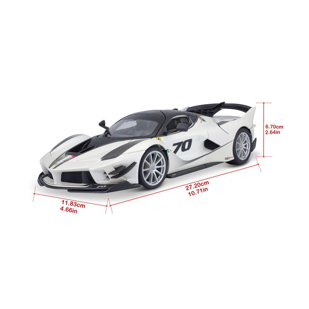 Ferrari FXX-K EVO #70 2018 white 1:18 Bburago