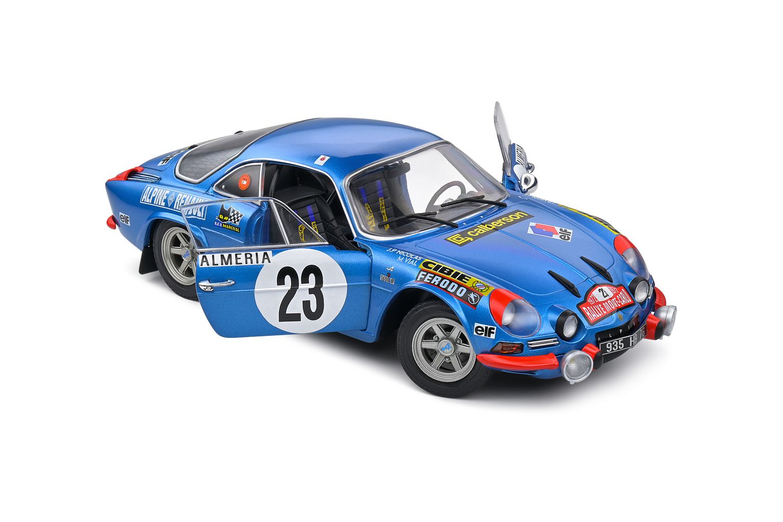 Renault Alpine A110 1600S #23 Nicolas/Vial Rally Monte-Carlo 1972 night version 1:18 Solido
