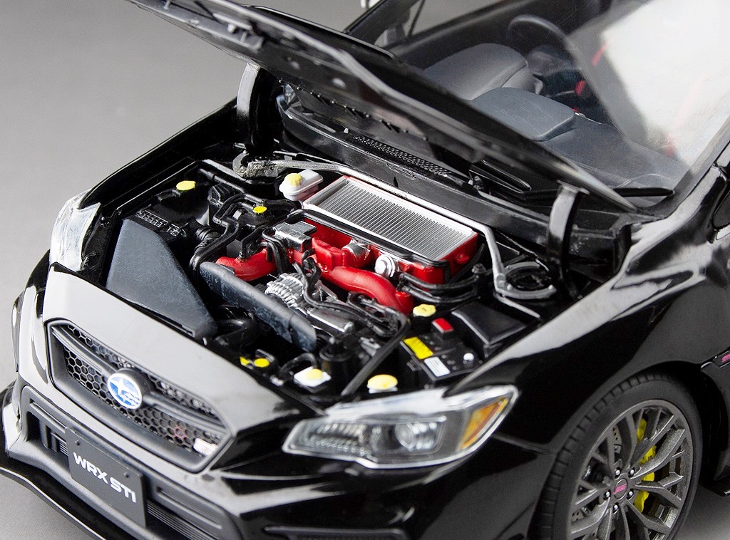 Subaru WRX STI S207 2018 black 1:18 Sun Star