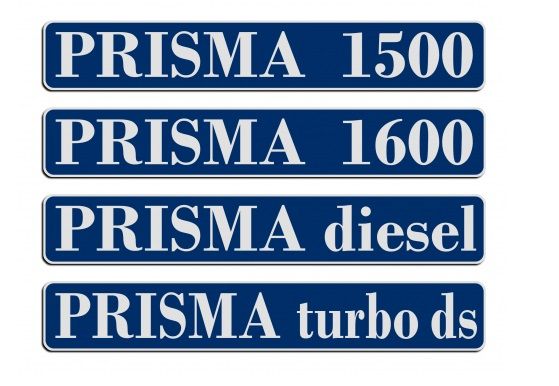 Lancia Prisma 1300 1985 Optional Decals blue 1:18 Laudoracing Model