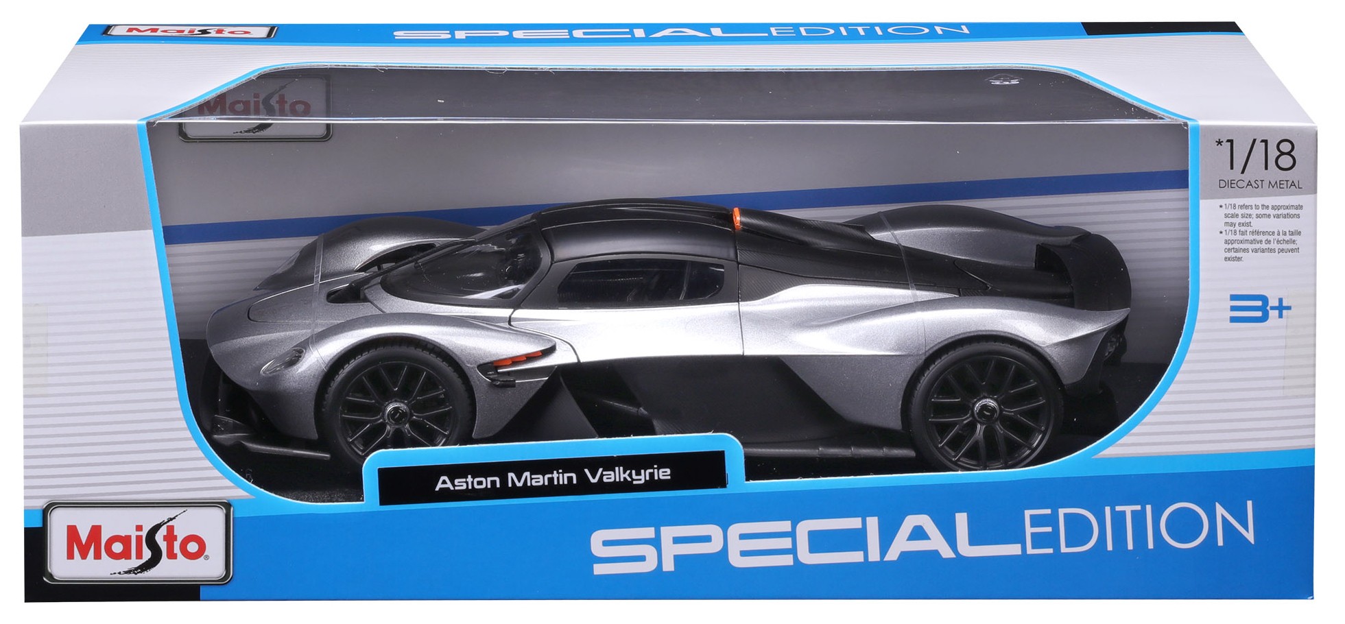 Aston Martin Valkyrie 2022 silver 1:18 Maisto