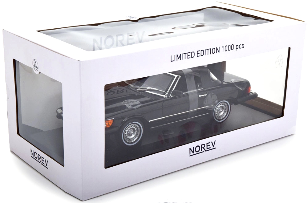Mercedes-Benz SL R107 US Version American Gigolo 1979 black 1:18 Norev
