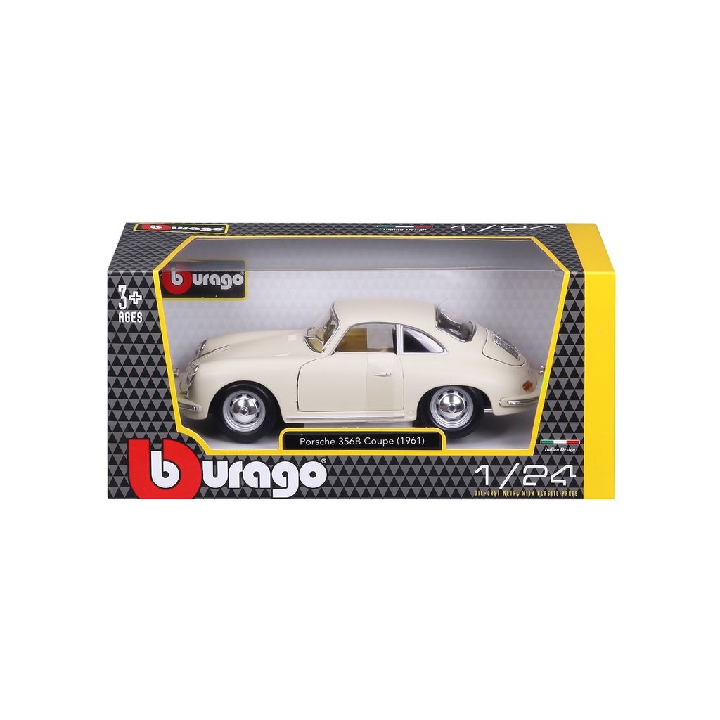 Porsche 356B Coupe 1961 white 1:24 Bburago