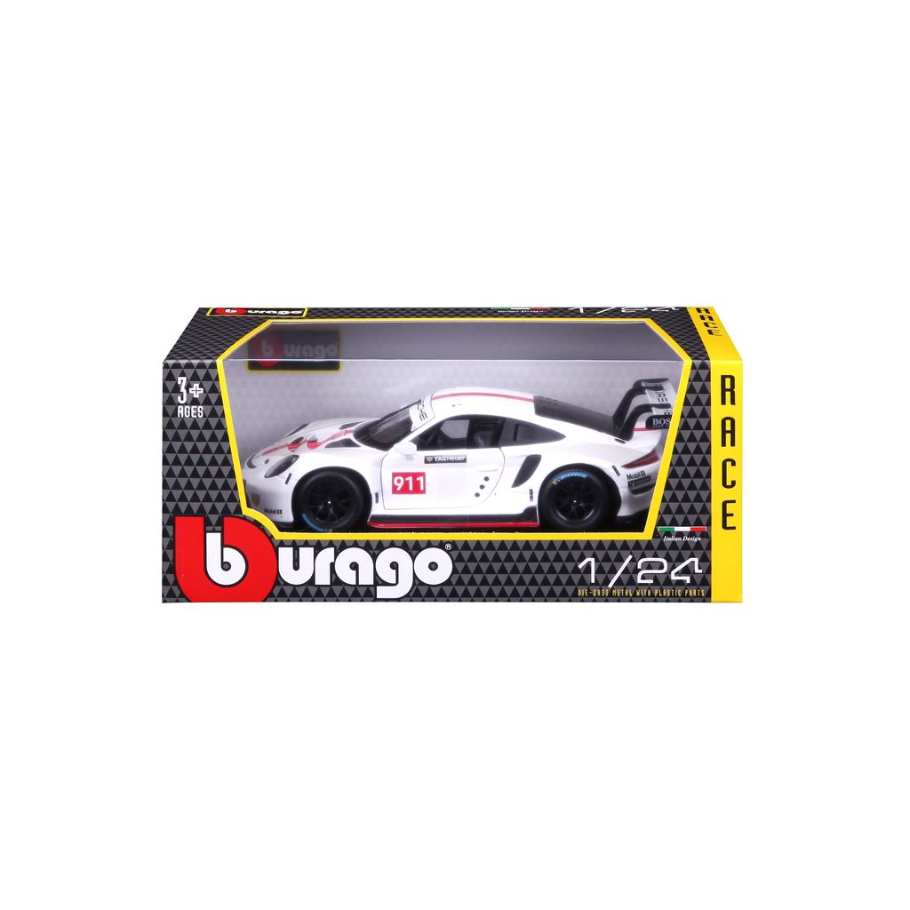 Porsche 911 RSR GT #911 white/red 1:24 Bburago