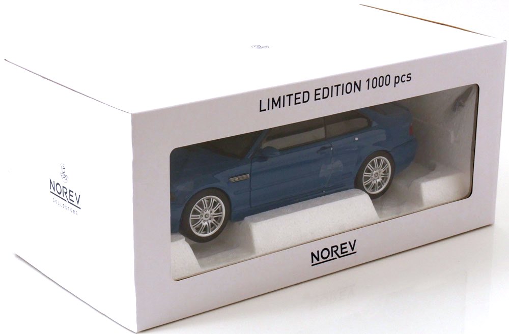 BMW M3 E46 2000 blue 1:18 Norev