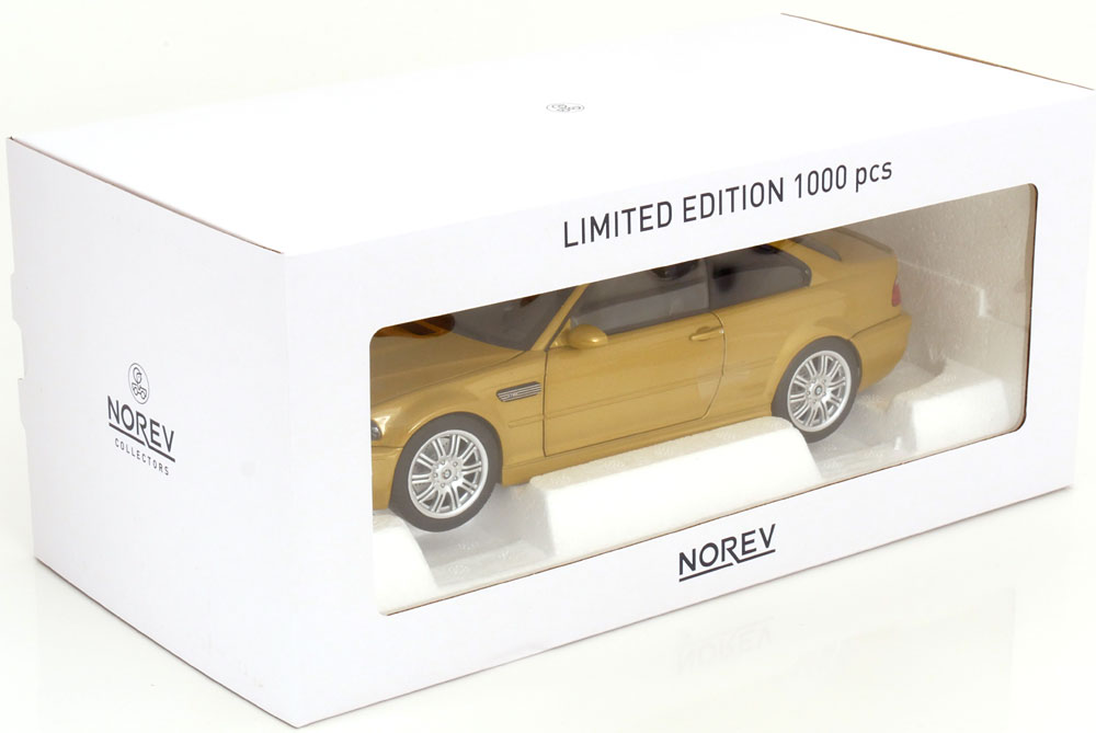 BMW M3 E46 2000 yellow metallic 1:18 Norev