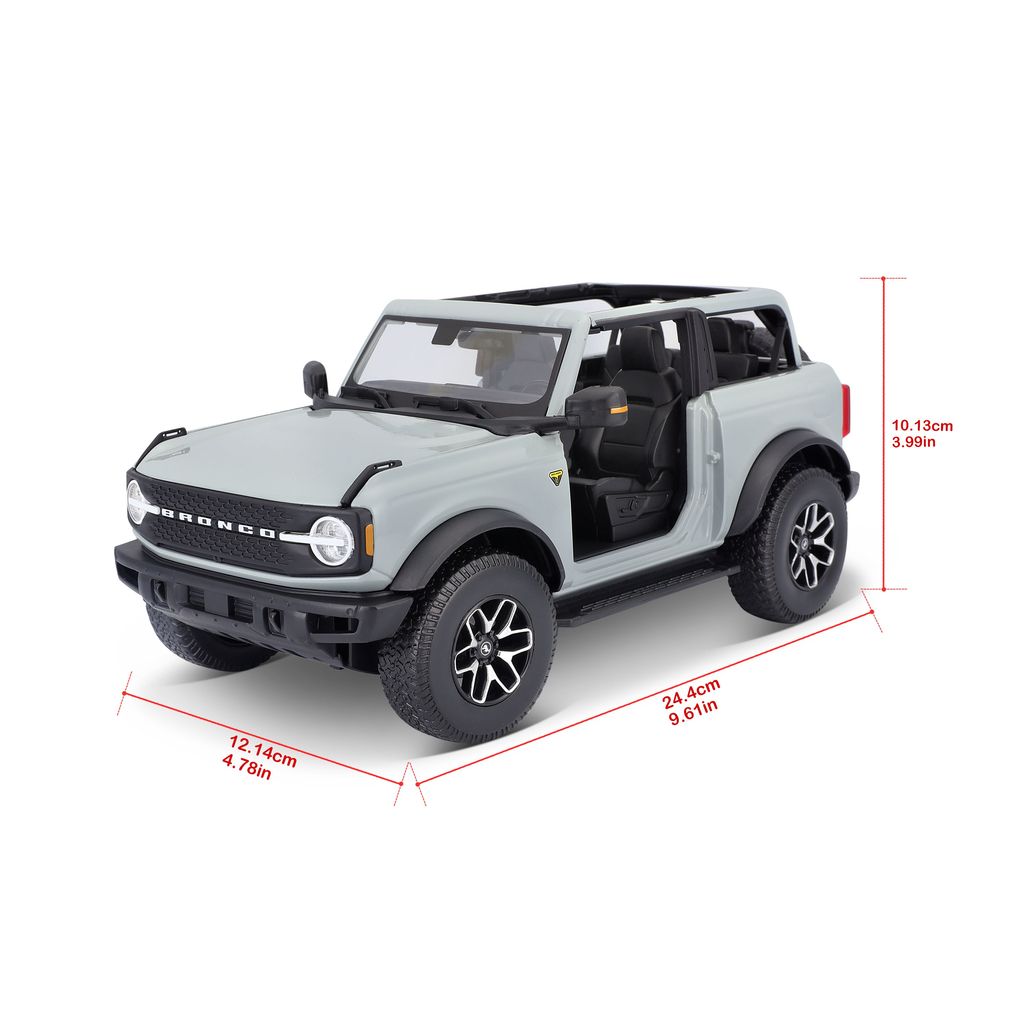 Ford Bronco Badlands 2021 light grey 1:18 Maisto