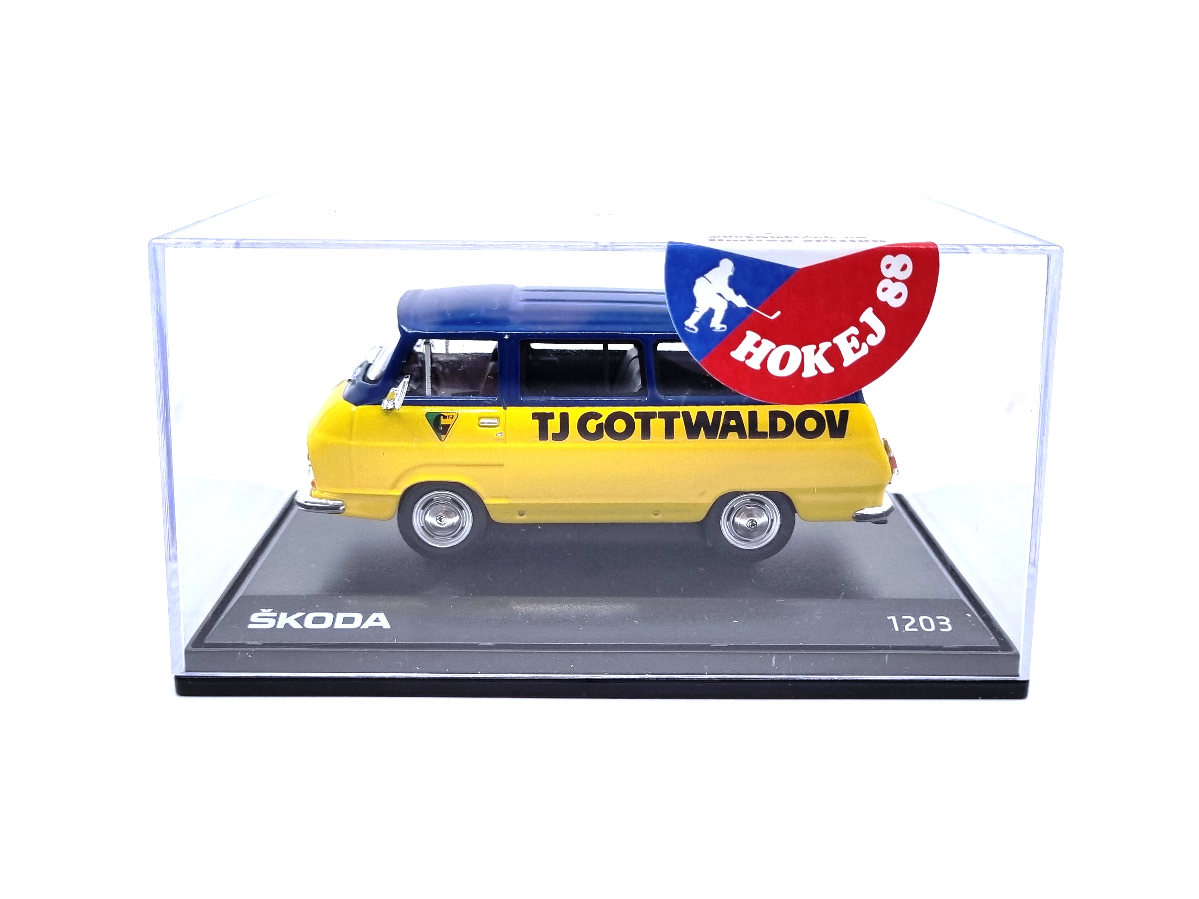 Škoda 1203 TJ Gottwaldov limitovaná edice "Hokej 88" 1:43 Svět autíček