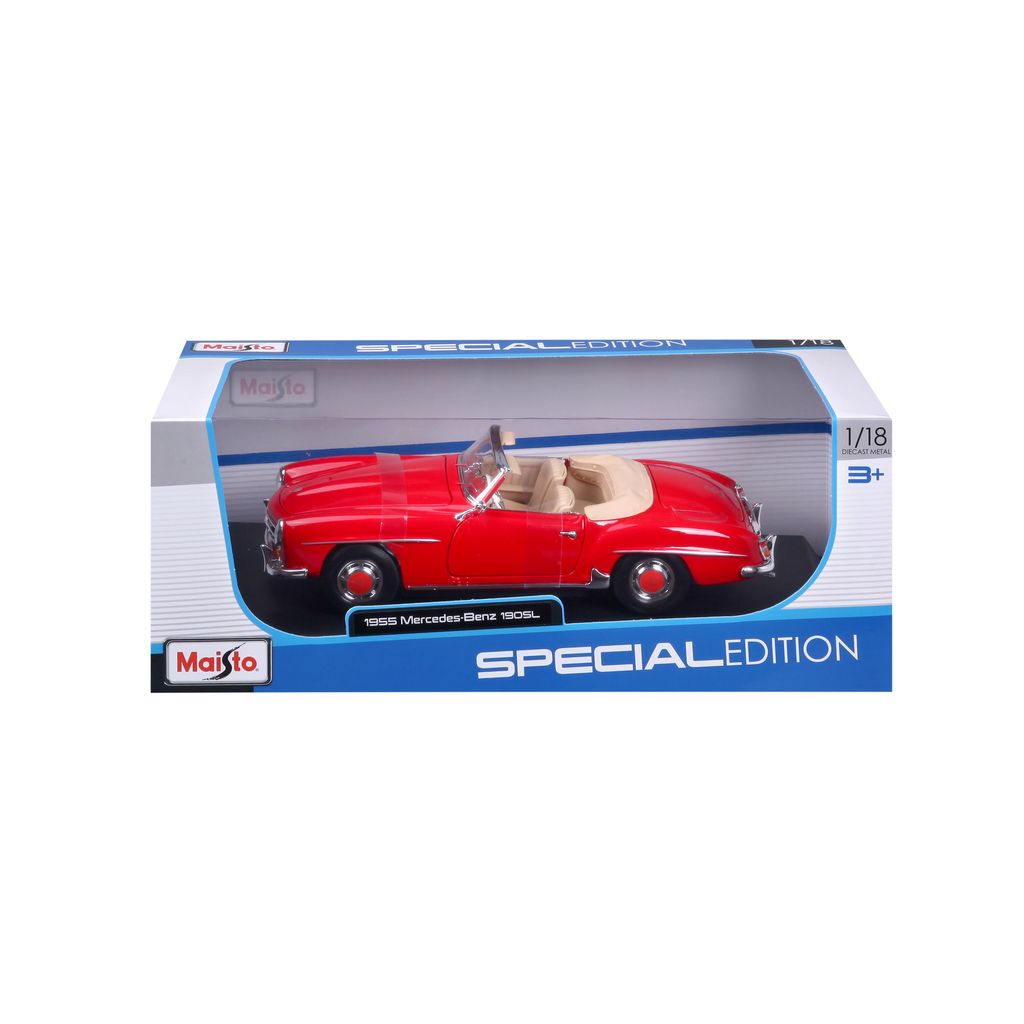 Mercedes Benz 190 SL Cabrio 1955 red 1:18 Maisto