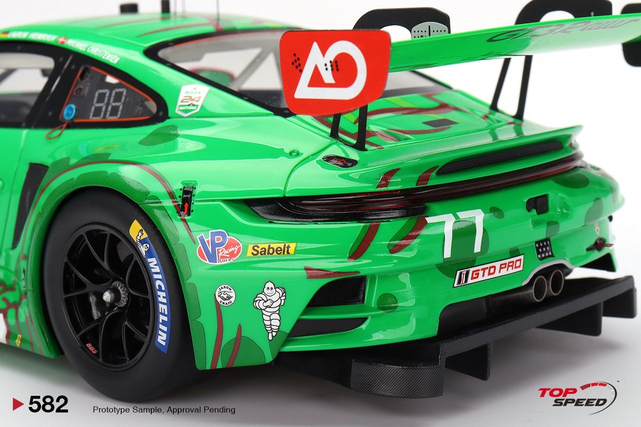 Porsche 911 992 GT3 R #77 AO Racing Daytona 24H GTD PRO 2nd 2024 1:18 TopSpeed Models