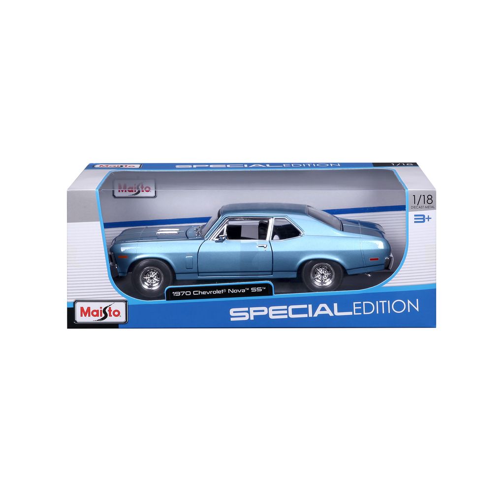 Chevrolet Nova SS coupe 1970 blue 1:18 Maisto