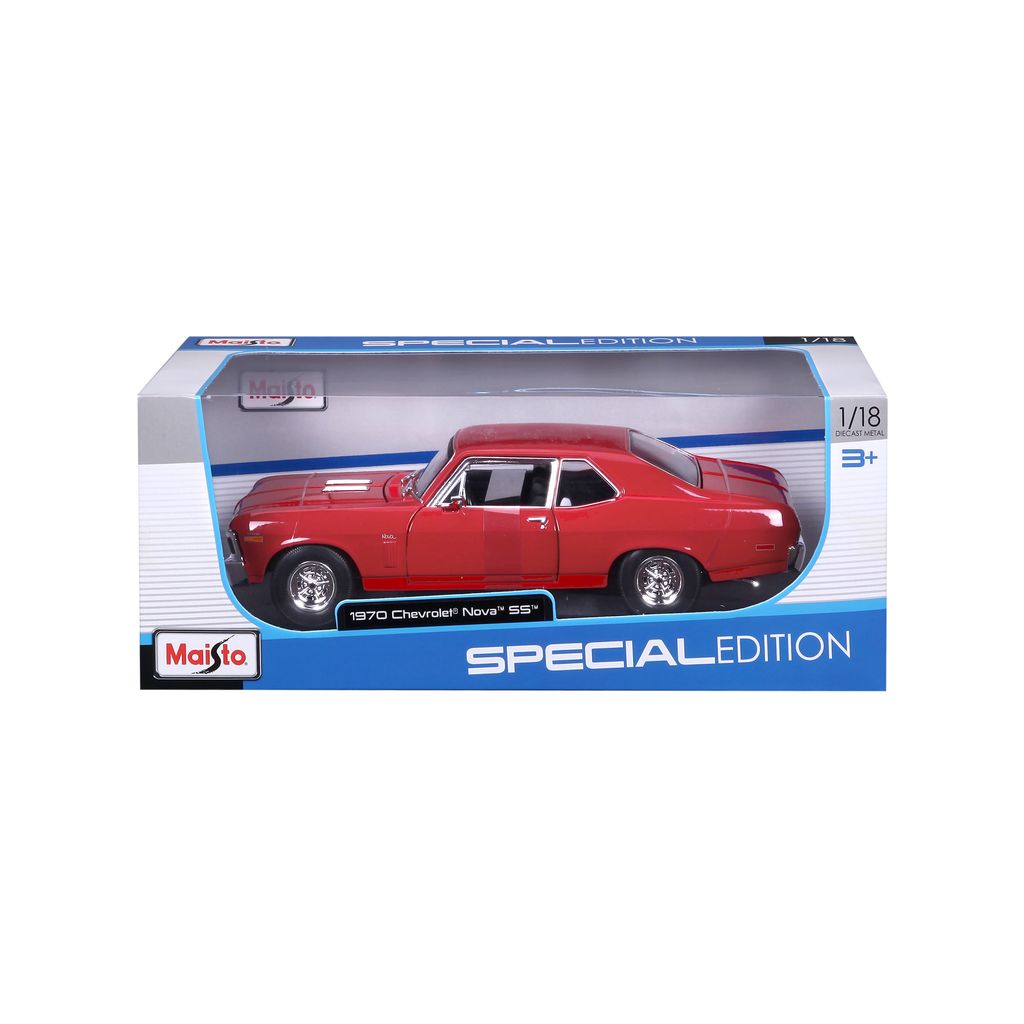Chevrolet Nova SS coupe 1970 red 1:18 Maisto