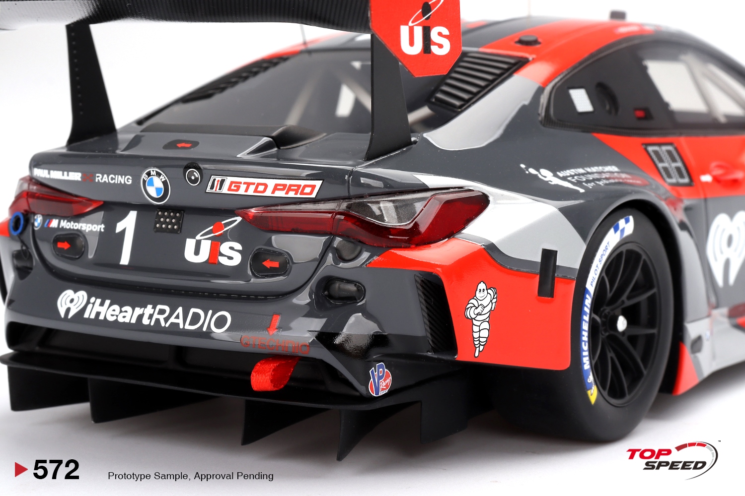 BMW M4 G82 GT3 #1 Paul Miller Racing IMSA 12H Sebring 2024 1:18 TopSpeed Models