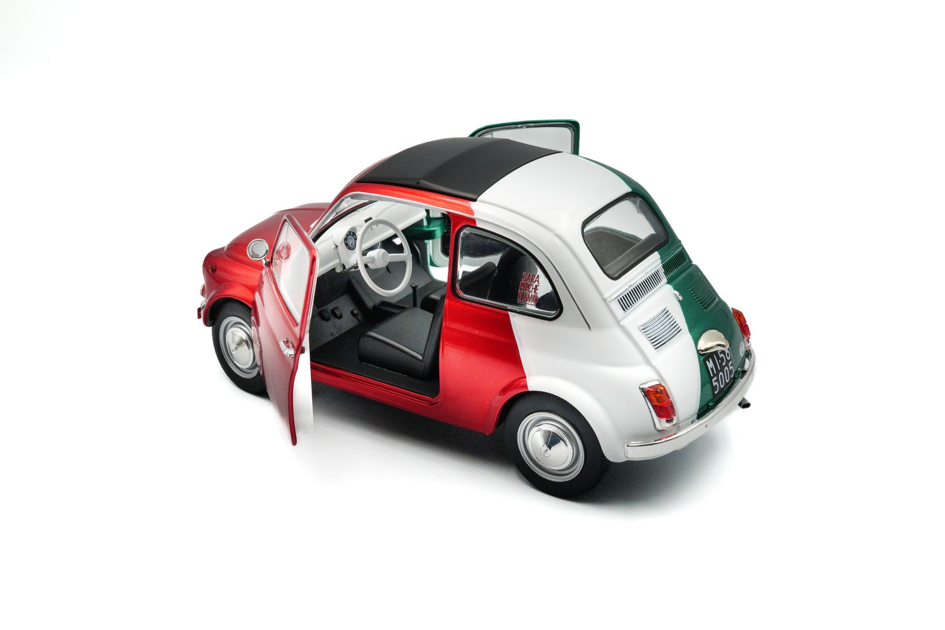 Fiat 500 Tribute To Italia 1965 red/white 1:18 Solido