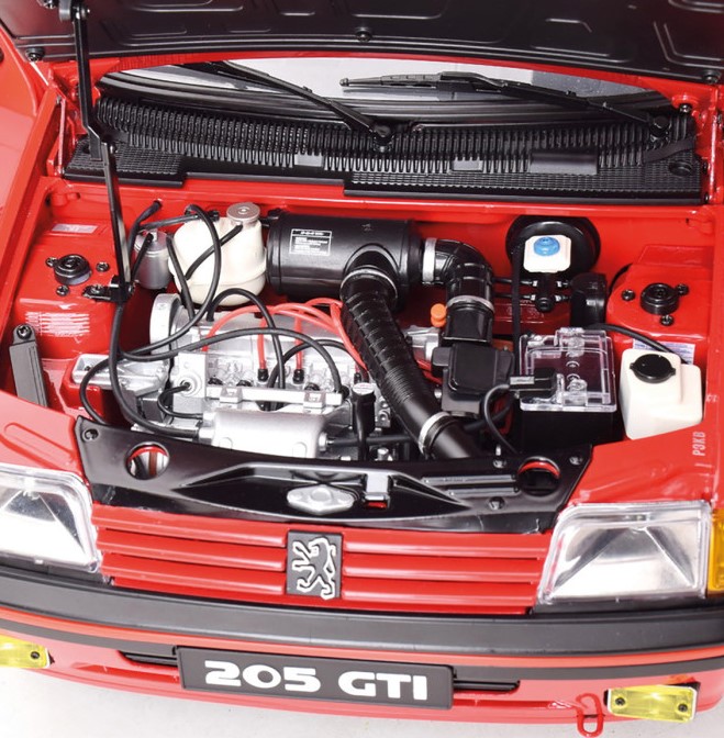 Peugeot 205 GTI red 1:8 Ixo Models