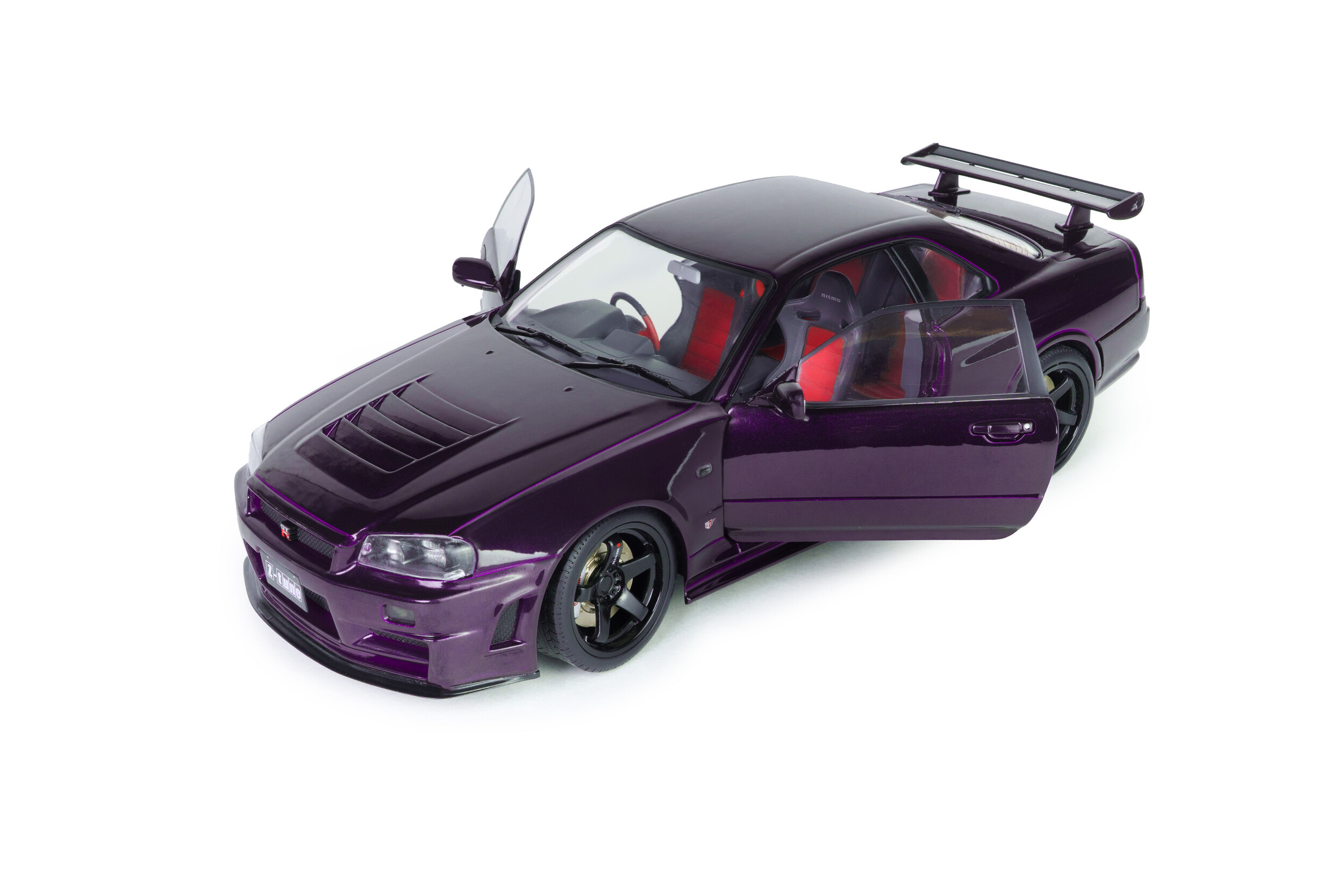 Nissan Skyline R34 GT-R Z Tune 1999 midnight purple 1:18 Solido