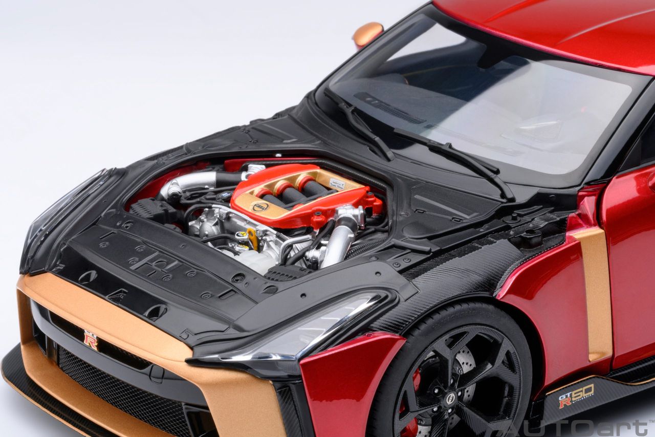 Nissan GT-R50 By Italdesign 2020 metallic red/gold 1:18 AUTOart