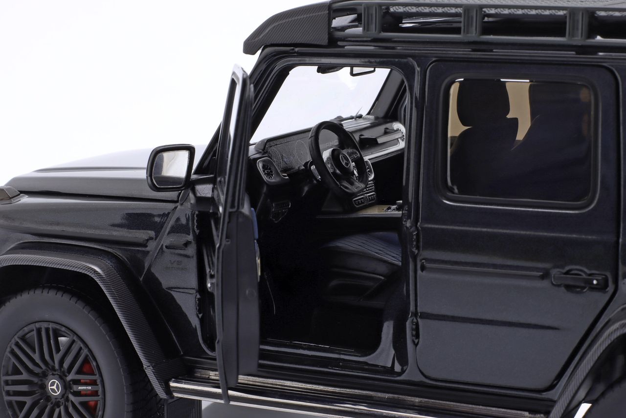 Mercedes-Benz G-Class G63 AMG V8 Biturbo 4x4 2022 black metallic 1:18 iScale