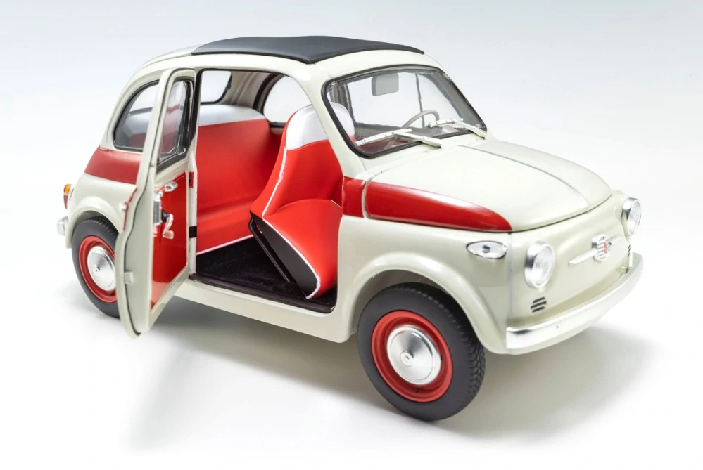 Fiat 500 Sport 1958 white/red 1:18 Kyosho