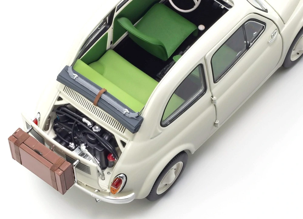 Fiat Nuova 500 Open Roof 1957 white 1:18 Kyosho