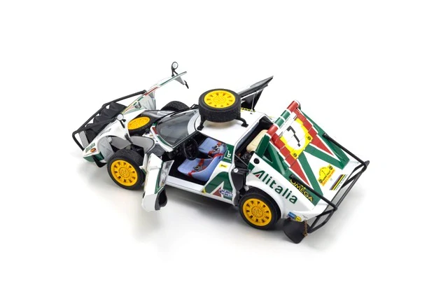 Lancia Stratos HF Alitalia #7 Munari/Sodano 3rd Rally Safari 1977 night version 1:18 Kyosho