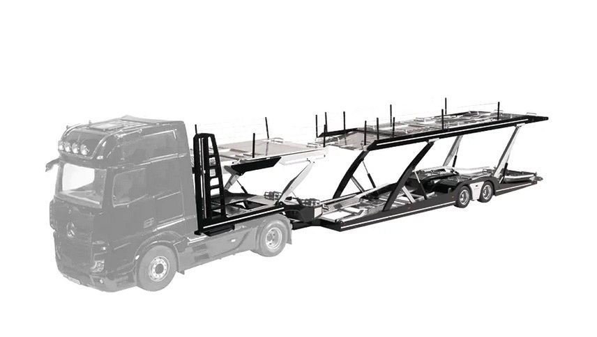 Mercedes-Benz Actros 4x2 GigaSpace *Edition 3* + Lohr Autotransporter 1:18 NZG