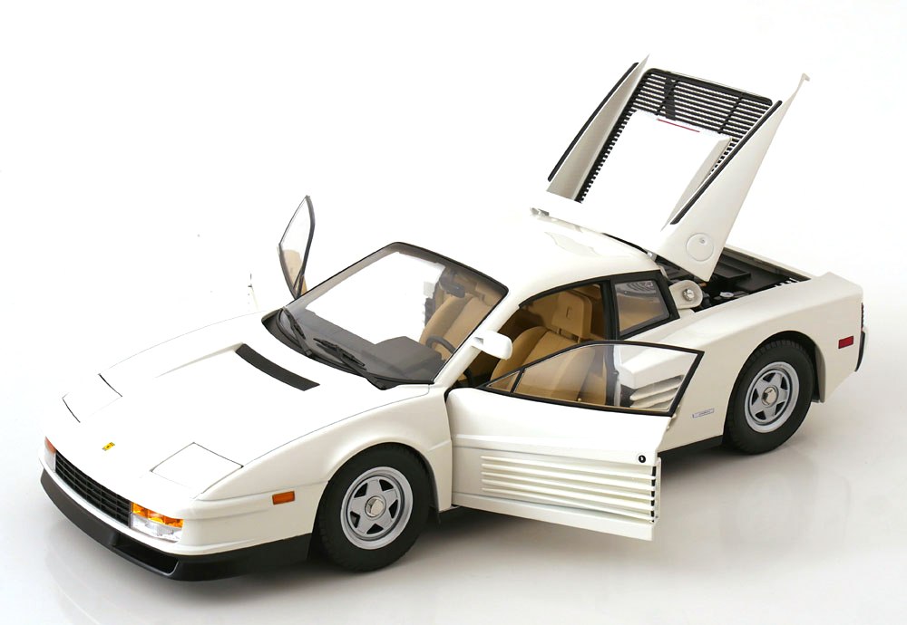 Ferrari Testarossa Monospecchio 1984 US-Version white 1:12 KK Scale