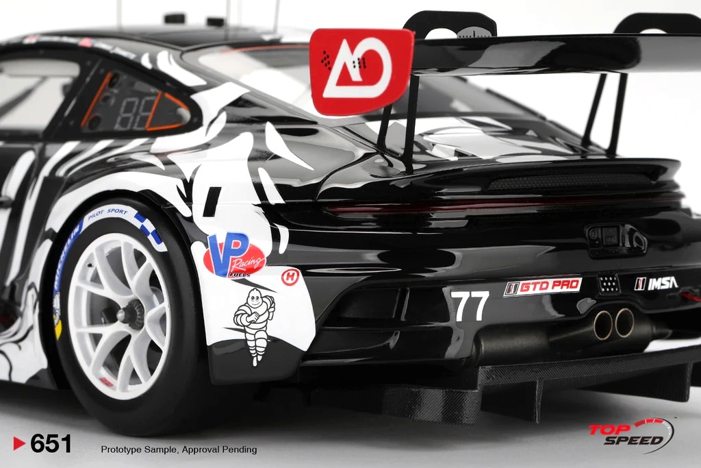Porsche 911 992 GT3 R GTD PRO AO Racing #77 Petit Le Mans 2025 1:18 TopSpeed Models