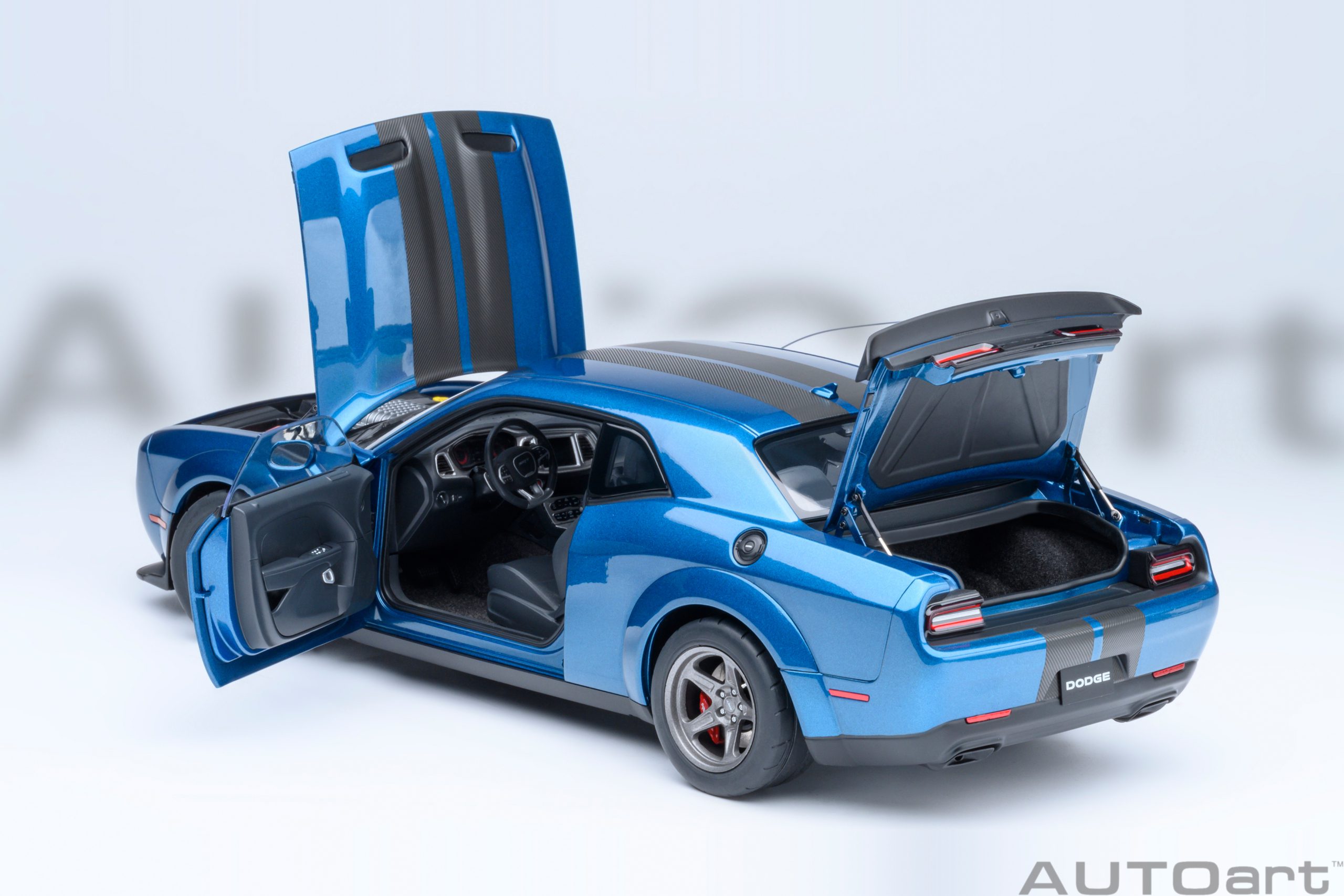 Dodge Challenger SRT Super Stock 2023 blue 1:18 AUTOart