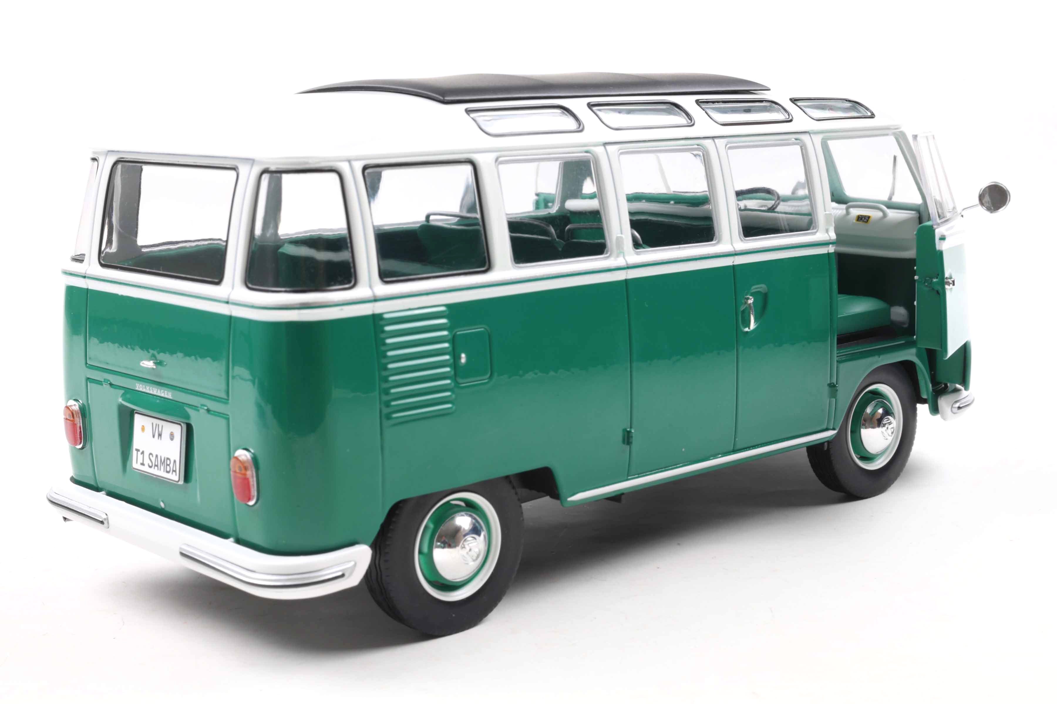 Volkswagen T1 Samba 1962 green/white 1:18 Solido