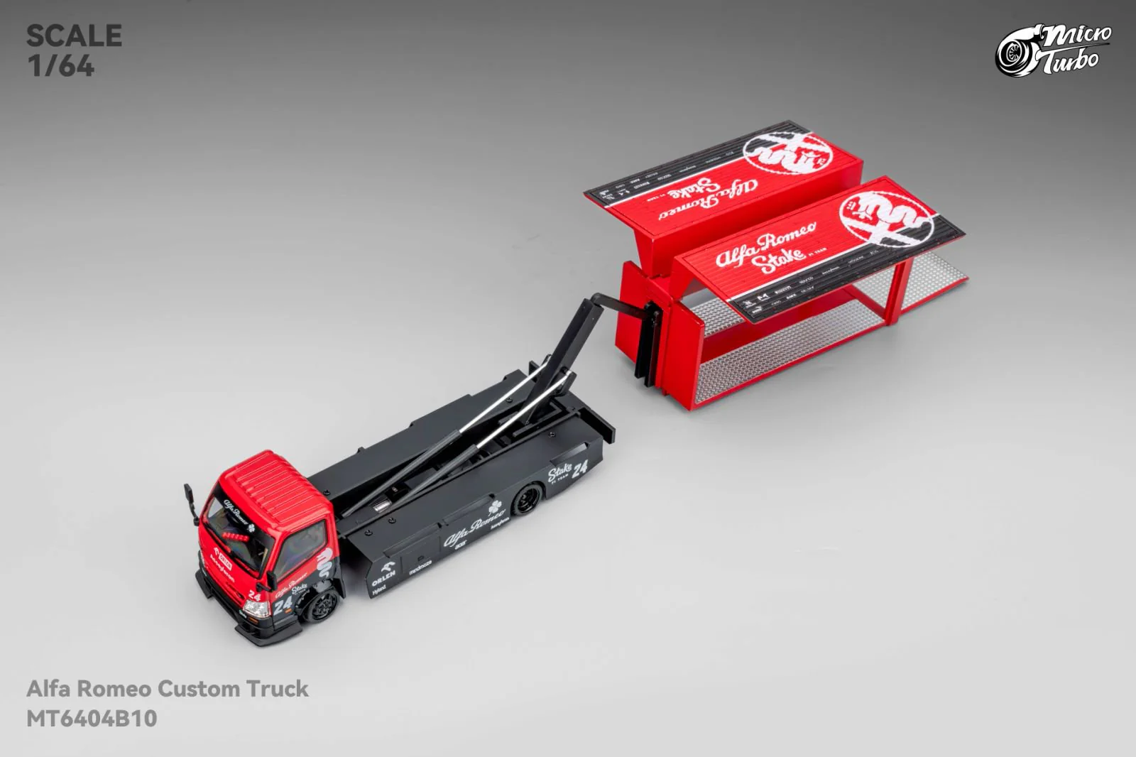 Alfa Romeo Custom Tow red/black 1:64 Microturbo