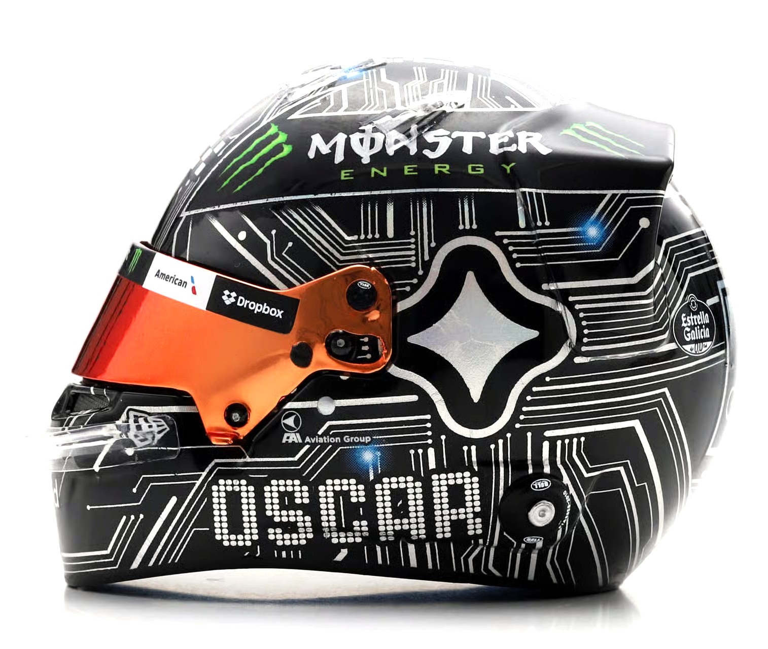 Helmet - McLaren - Oscar Piastri - US GP 2025 1:5 Spark