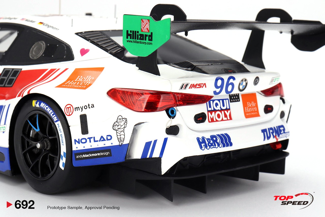 BMW M4 G82 GT3 EVO #96 Turner Motorsport 24H Daytona 2025 1:18 TopSpeed Models