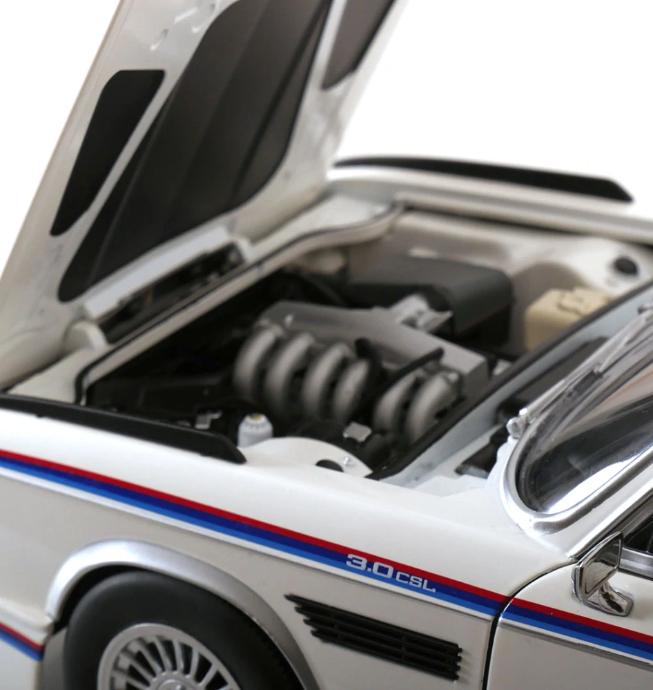 BMW 3.0 CSL E9 Coupe 1973 white 1:12 KK Scale