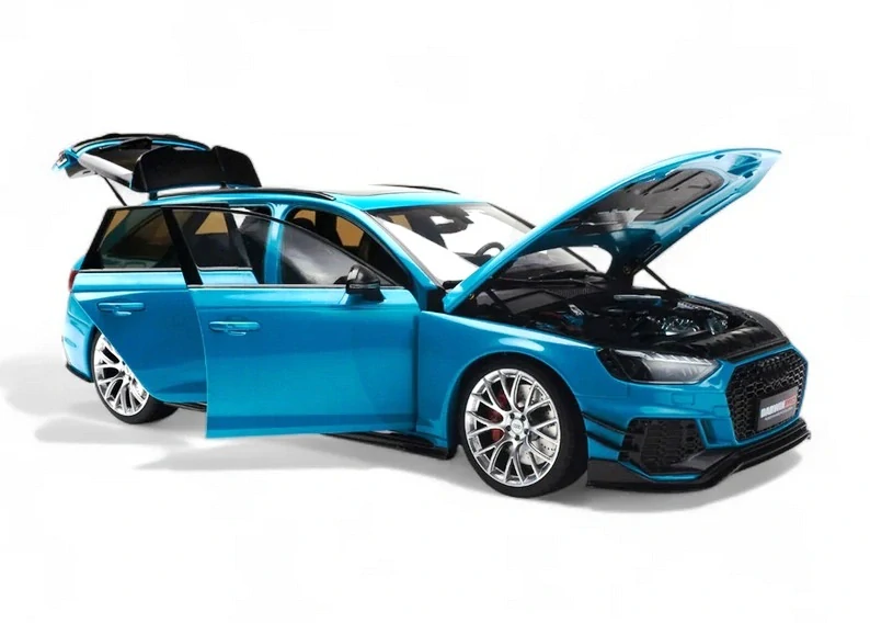 Audi A4 RS4 Darwin Pro B9 Avant SW Station Wagon 2020 blue metallic 1:18 NZG