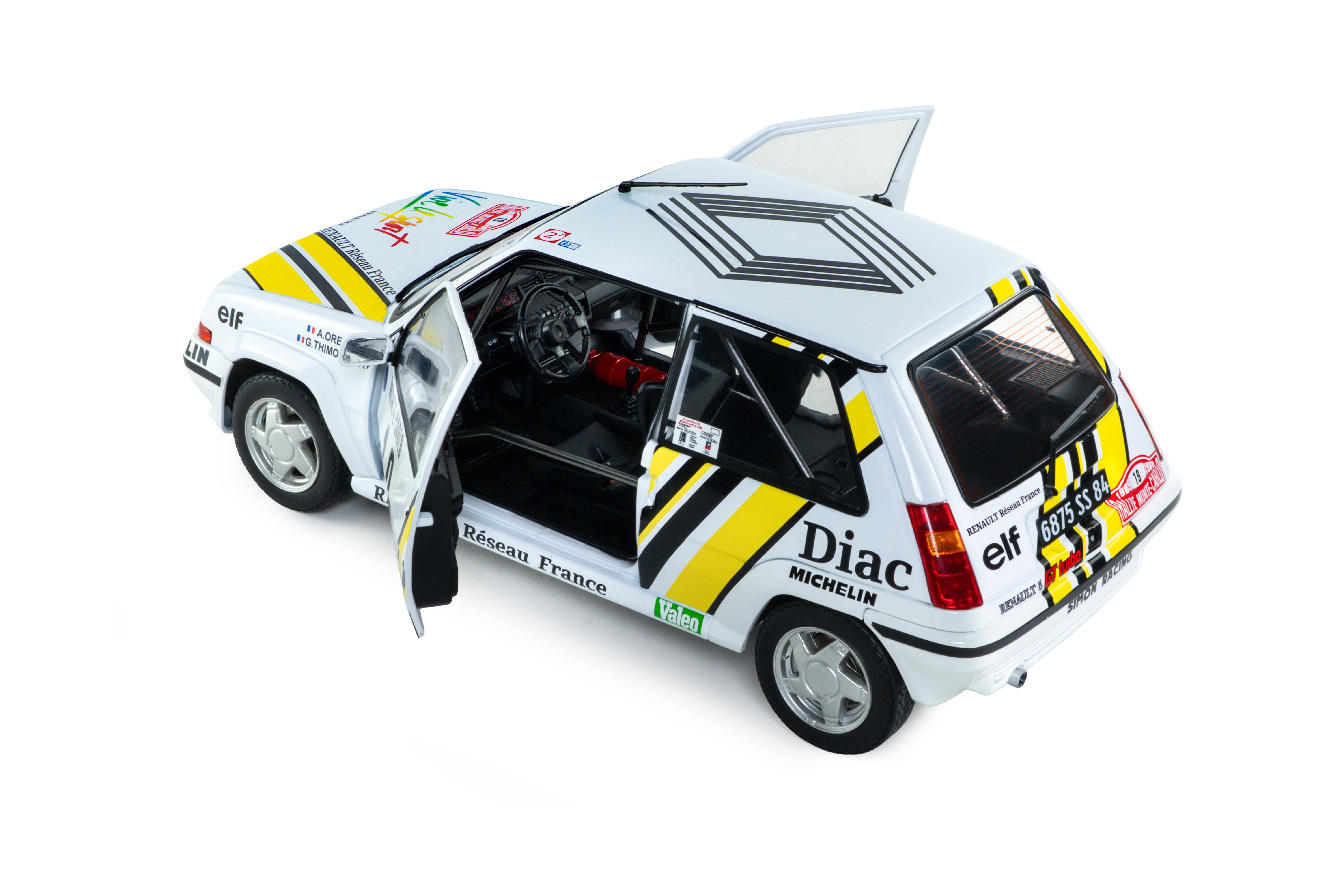 Renault 5 GT Turbo MK2 #19 Oreille/Thimonier Rallye Monte Carlo 1989 1:18 Solido