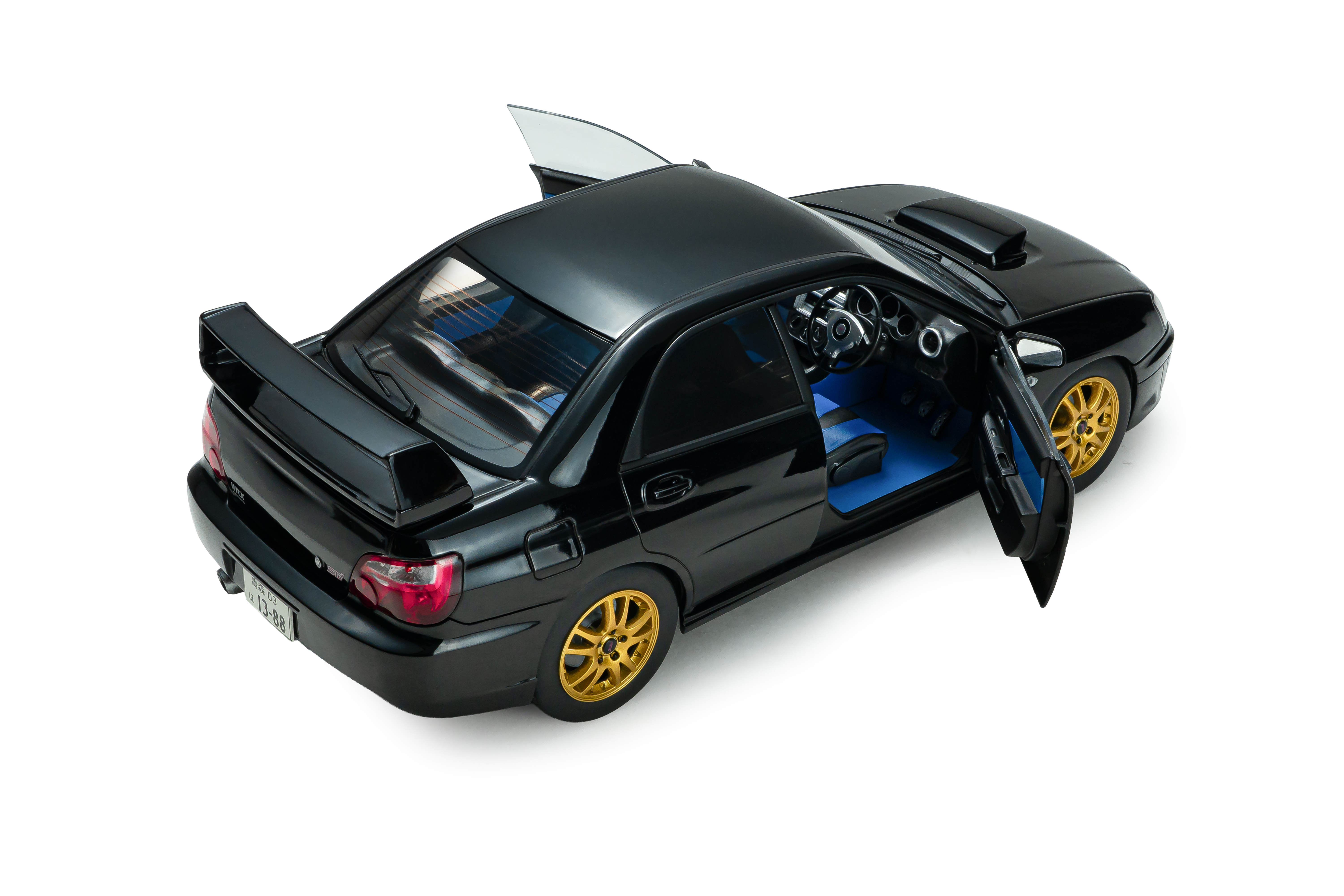 Subaru Impreza WRX STI 2004 Java black pearl 1:18 Solido