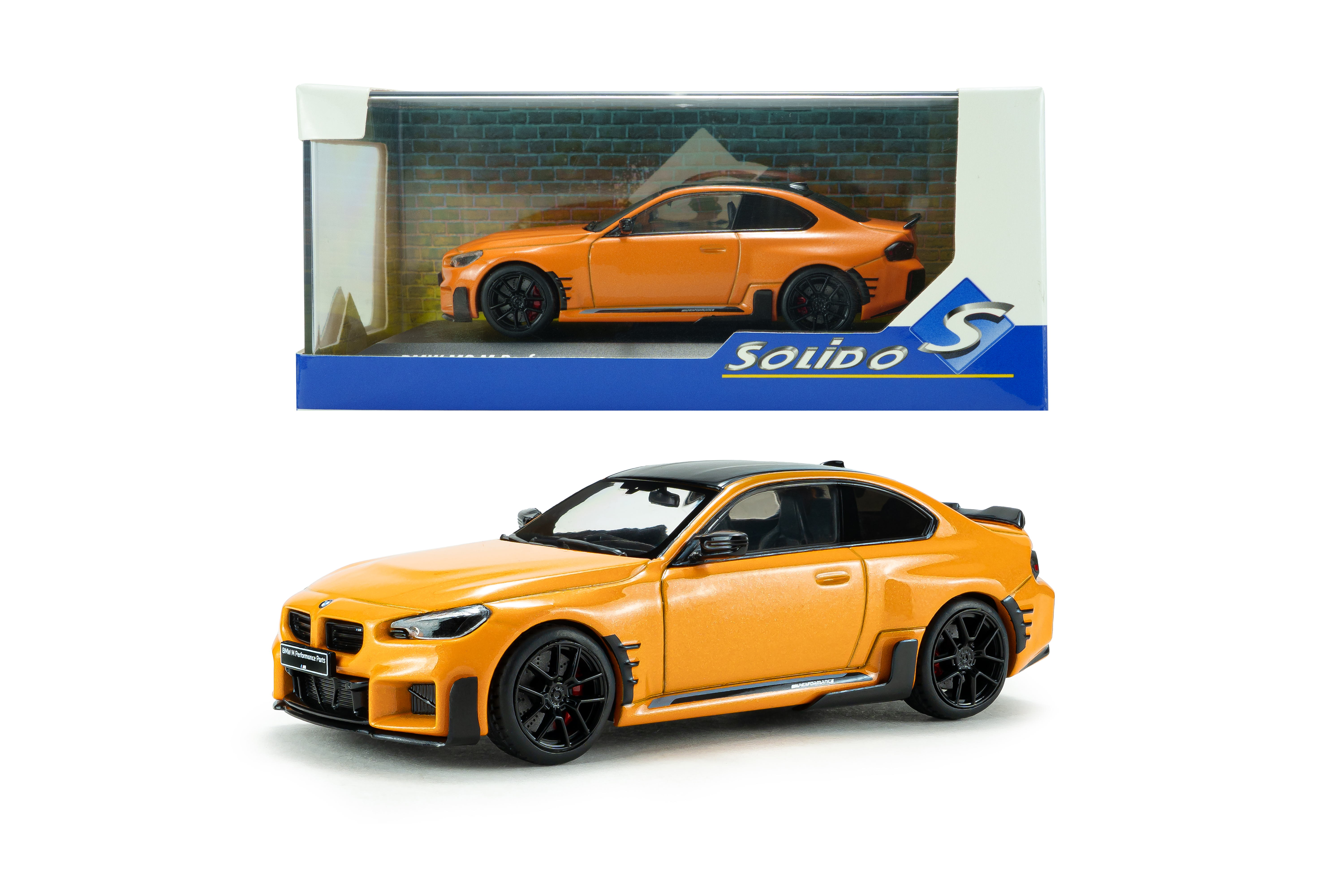 BMW M2 M Performance 2024 papaya orange 1:43 Solido