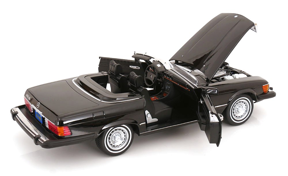 Mercedes-Benz 450SL R107 USA 1979 *American Giggolo* black 1:12 KK Scale