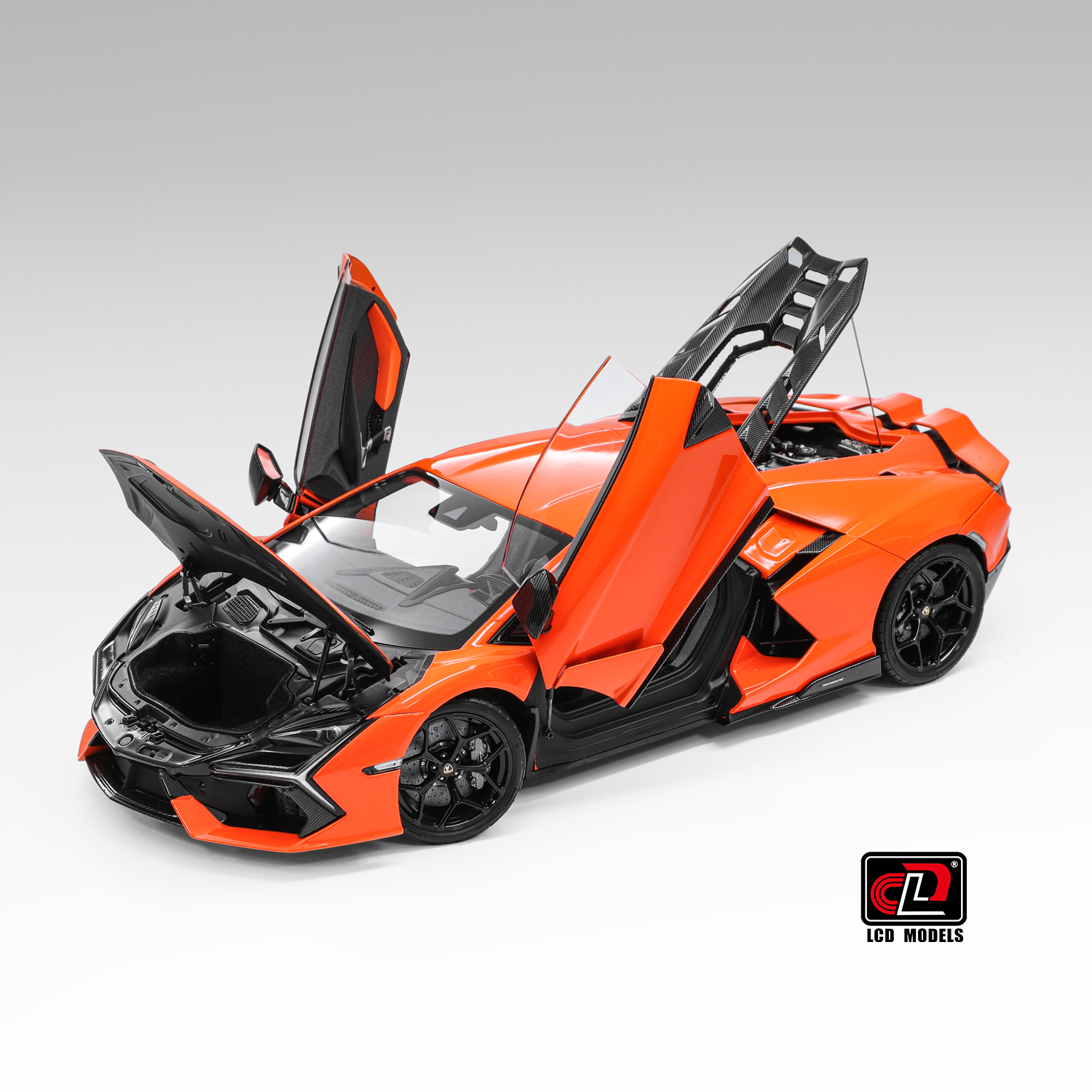 Lamborghini Revuelto orange 1:18 LCD Model