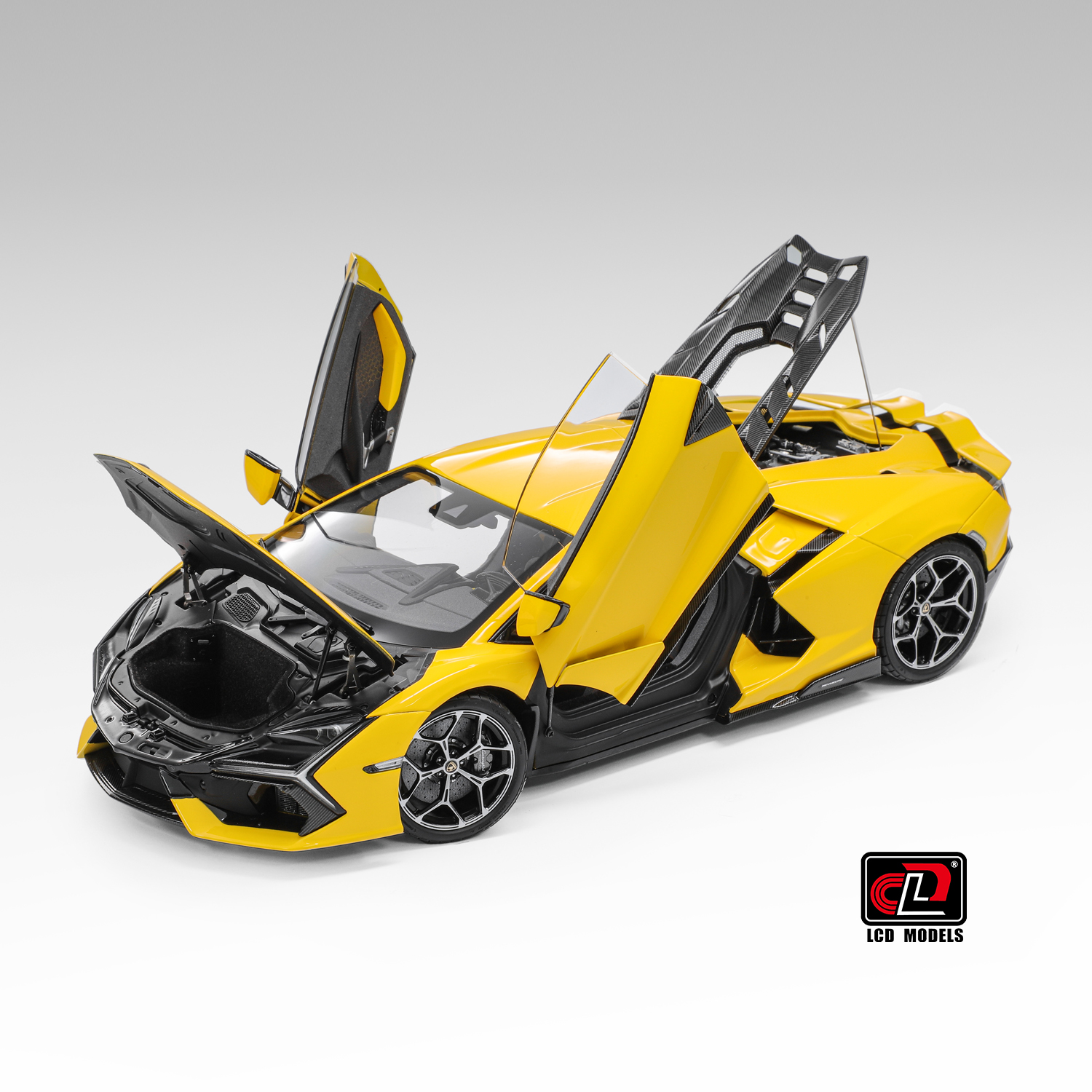 Lamborghini Revuelto yellow 1:18 LCD Model