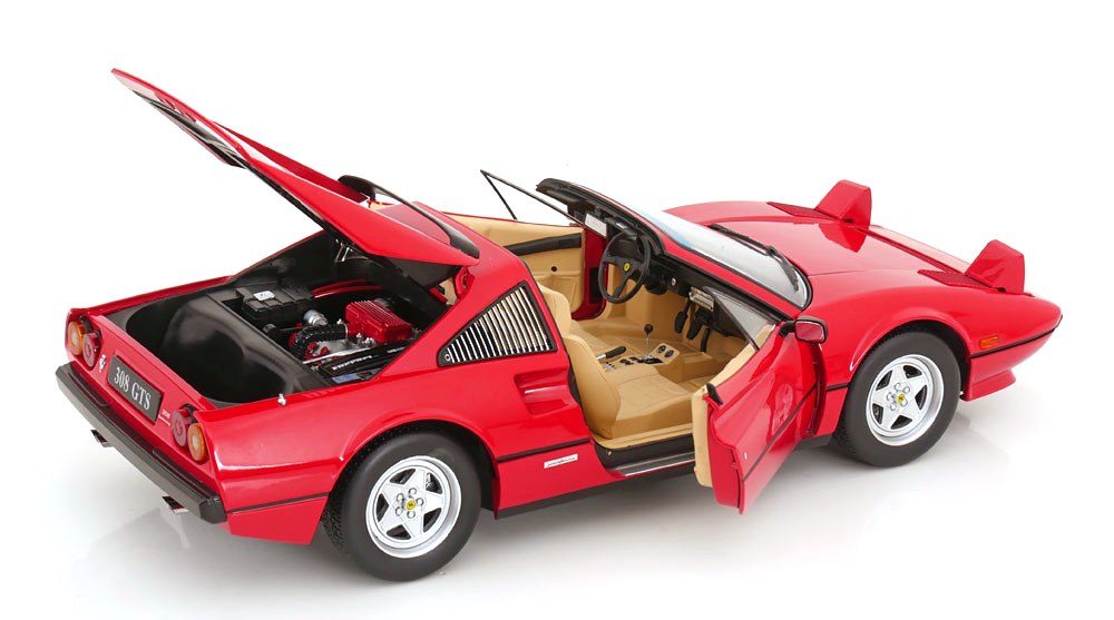Ferrari 308 GTS Quattrovalvole European Version 1982 red 1:12 KK Scale